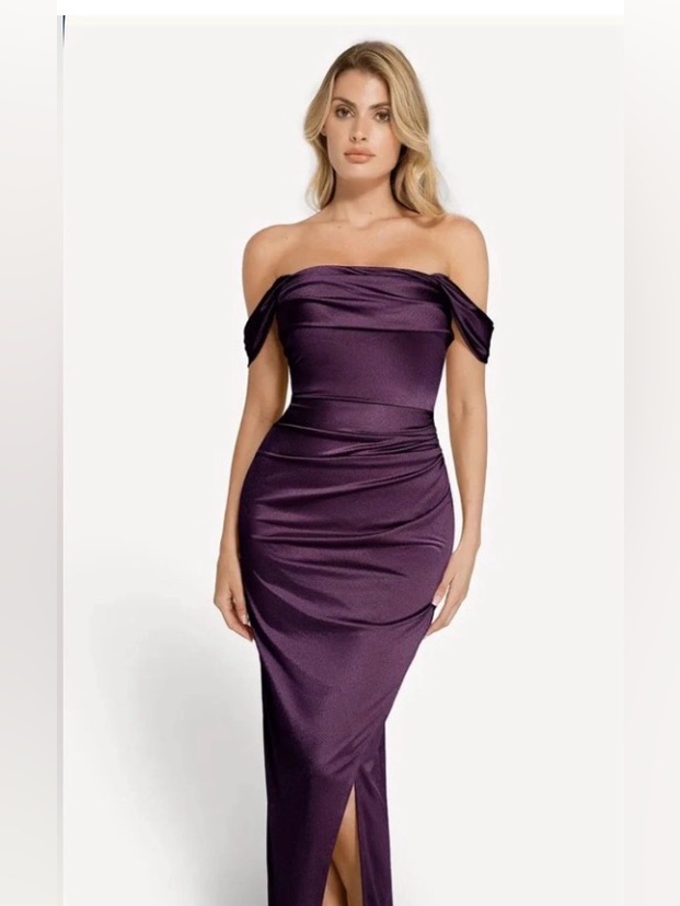 Popilush Shapewear Off The Shoulder Ruched Sculpting Dress. Size Medium